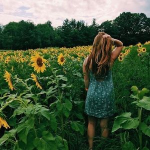 SOLD - PacSun Teal floral XS mini dress
